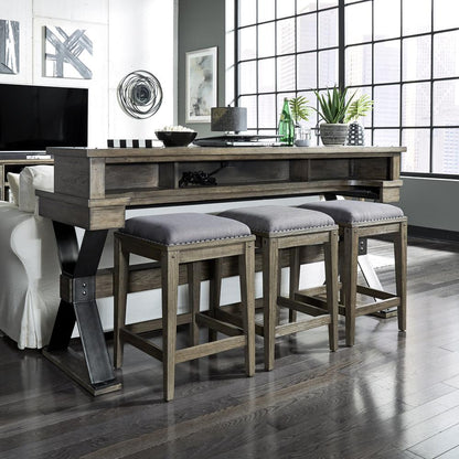 Sonoma Road Console Bar Table in Weathered Beaten Bark