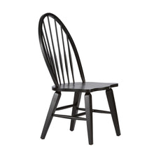 Hearthstone Ridge Windsor Back Side Chair - Black-Set of 2 in Tobacco