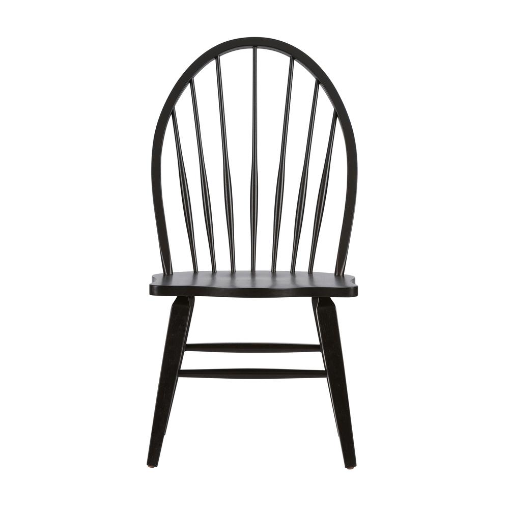 Hearthstone Ridge Windsor Back Side Chair - Black in Tobacco