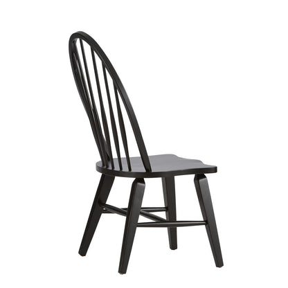 Hearthstone Ridge Windsor Back Side Chair - Black in Tobacco