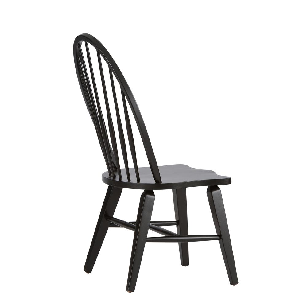 Hearthstone Ridge Windsor Back Side Chair - Black in Tobacco