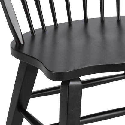 Hearthstone Ridge Windsor Back Side Chair - Black in Tobacco