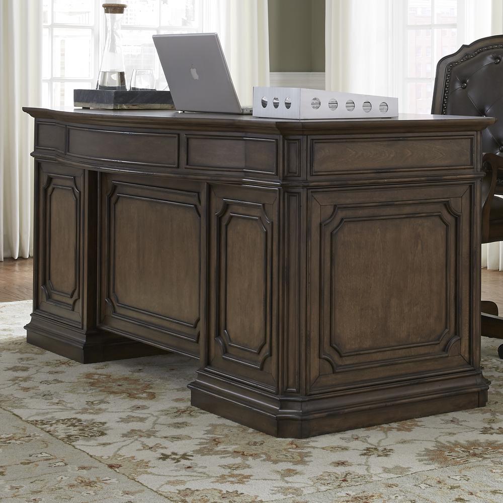 Amelia Jr Executive Desk in Antique Toffee