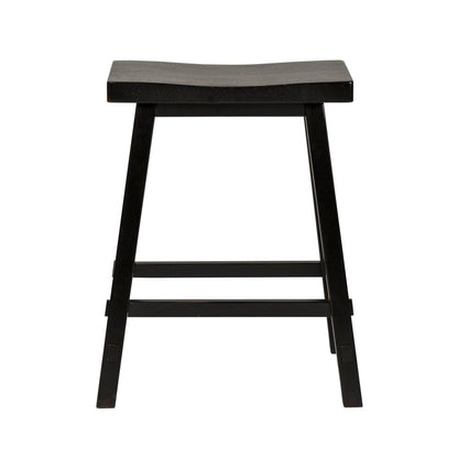 Creations 24 Inch Sawhorse Counter Stool - Black (RTA) in Various