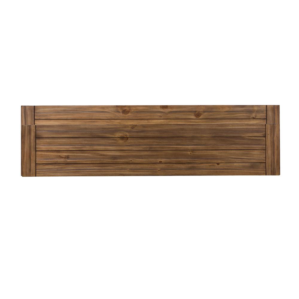 Morgan Creek Console Bar Table in Antique White w/ Wirebrushed Tobacco Accents