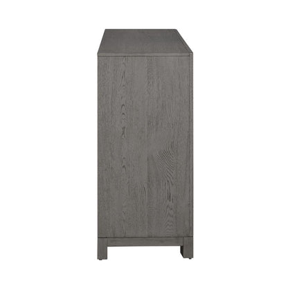 Palmetto Heights 6 Drawer Dresser in Shell White and Driftwood Finish