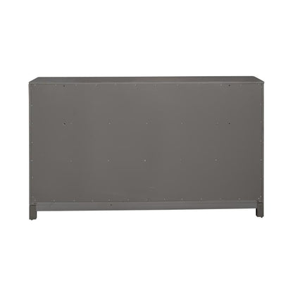 Palmetto Heights 6 Drawer Dresser in Shell White and Driftwood Finish