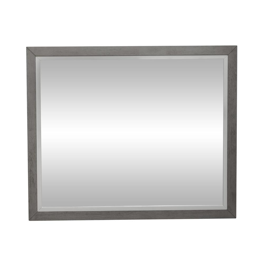 Liberty Furniture Palmetto Heights Landscape Mirror in Two-Tone Finish