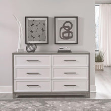 Liberty Furniture Palmetto Heights Dresser & Mirror in Two-Tone Finish