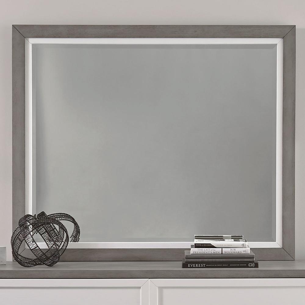 Liberty Furniture Palmetto Heights Dresser & Mirror in Two-Tone Finish