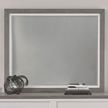 Liberty Furniture Palmetto Heights Dresser & Mirror in Two-Tone Finish