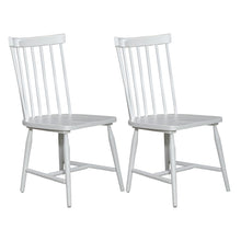 Spindle Back Side Chair (RTA) - Set of 2 Contemporary White