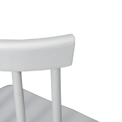 Spindle Back Side Chair (RTA) - Set of 2 Contemporary White