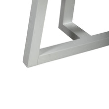Rectangular Cocktail Table Contemporary White in Two-Tone Shell White
