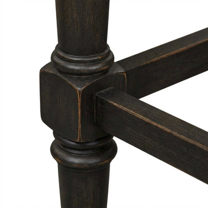 Vintage-Style Chalkboard Office Desk With Rubberwood And Oak Veneer Finish