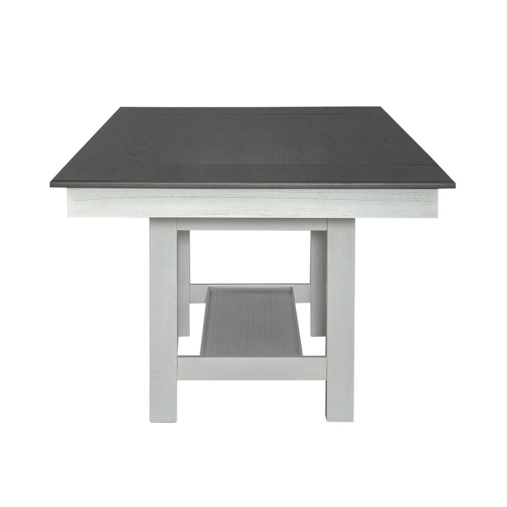 Brook Bay Optional 7 Piece Trestle Table Set in Textured White