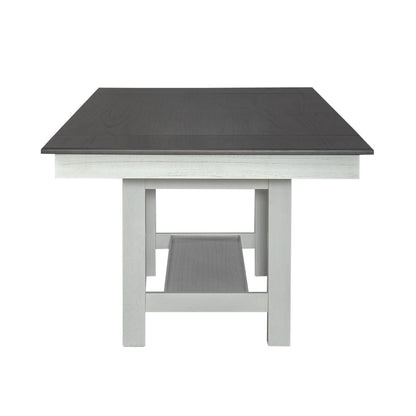 Brook Bay Optional 7 Piece Trestle Table Set in Textured White