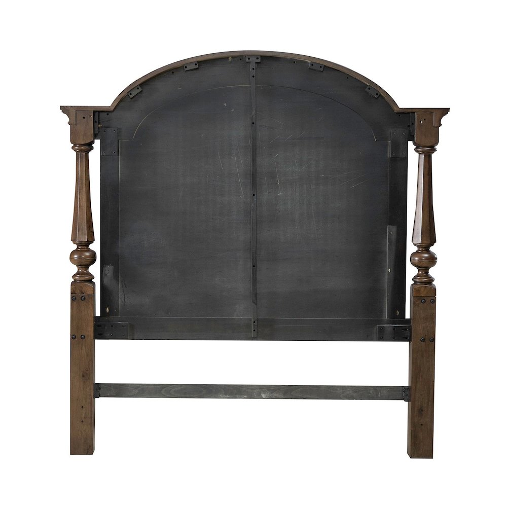 Arden Road Queen Arched Poster Bed Headboard - Satin Cherry