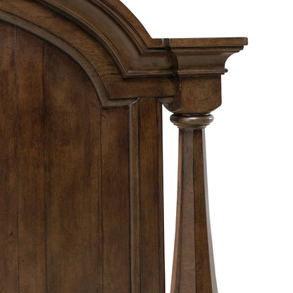 Arden Road Queen Arched Poster Bed Headboard - Satin Cherry