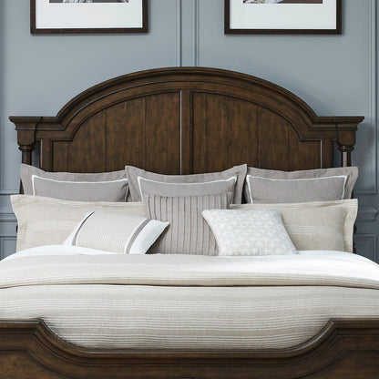Arden Road Queen Arched Poster Bed Headboard - Satin Cherry