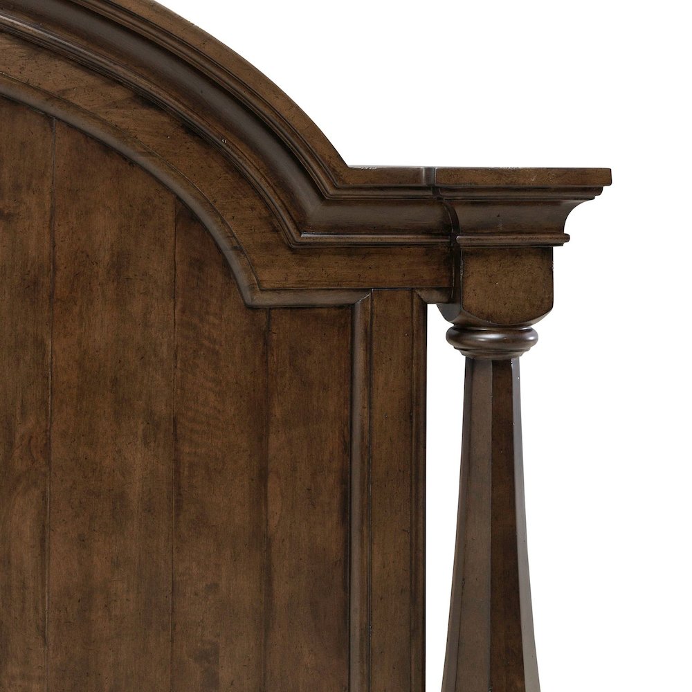 Arden Road King Arched Poster Bed Headboard - Satin Cherry