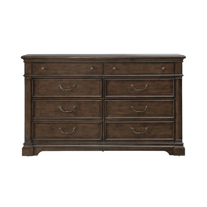 Arden Road 8 Drawer Bedroom Dresser  - Satin Cherry