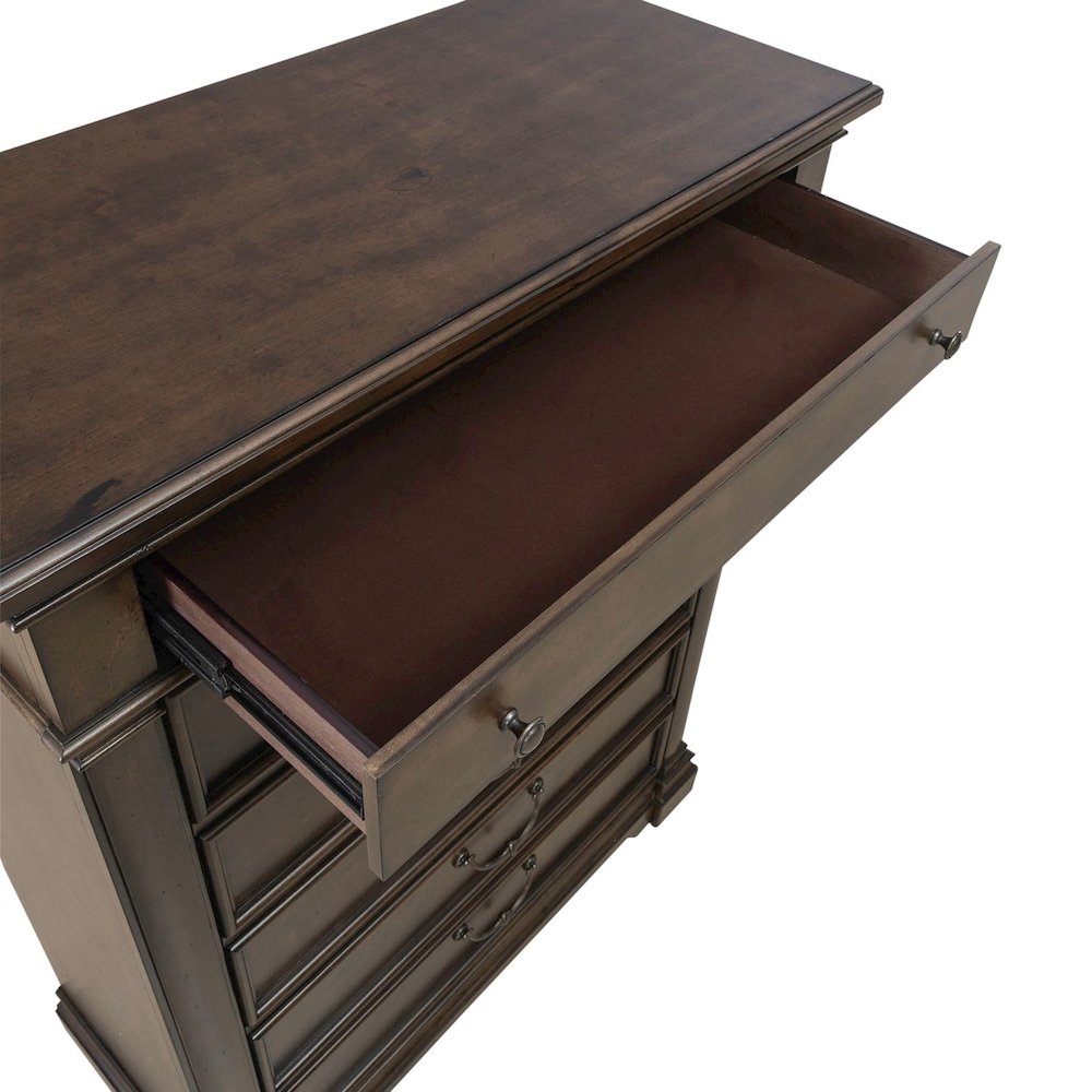 Arden Road 6 Drawer Chest for Bedroom  - Satin Cherry