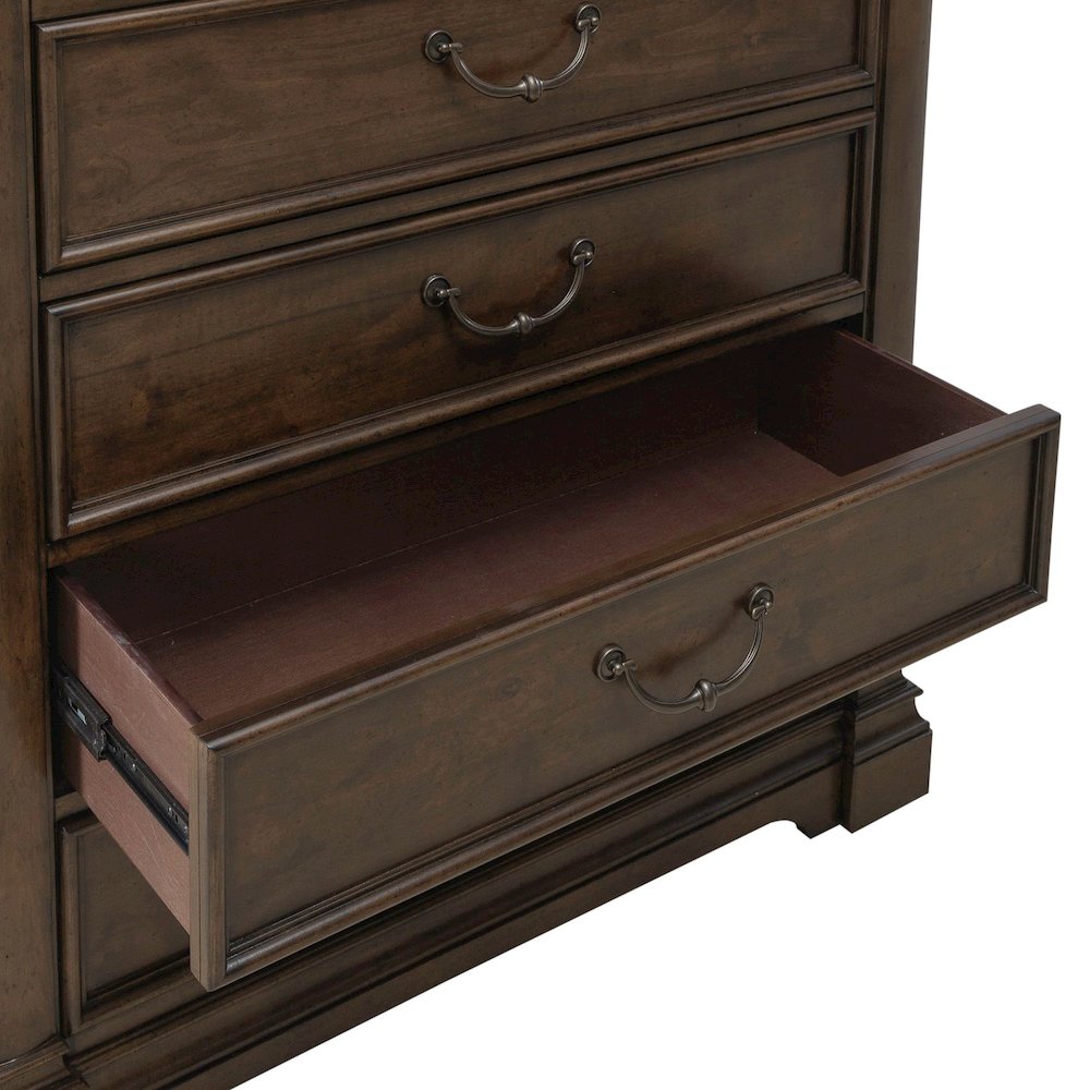 Arden Road 6 Drawer Chest for Bedroom  - Satin Cherry