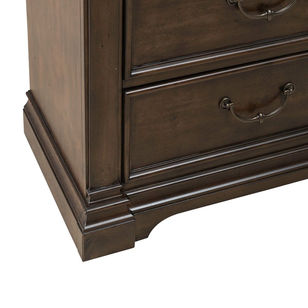 Arden Road 2 Door 10 Drawer Chest for Bedroom - Satin Cherry
