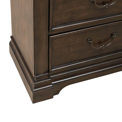 Arden Road 2 Door 10 Drawer Chest for Bedroom - Satin Cherry