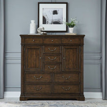 Arden Road 2 Door 10 Drawer Chest for Bedroom - Satin Cherry