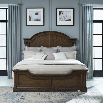 Arden Road California King Poster Bed Frame - Satin Cherry