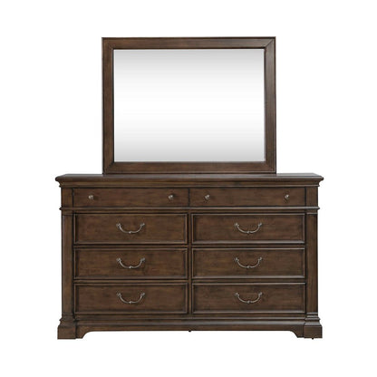 Arden Road Dresser & Mirror Bedroom Set - Satin Cherry