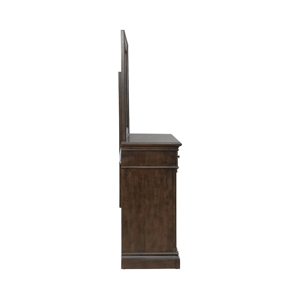 Arden Road Dresser & Mirror Bedroom Set - Satin Cherry