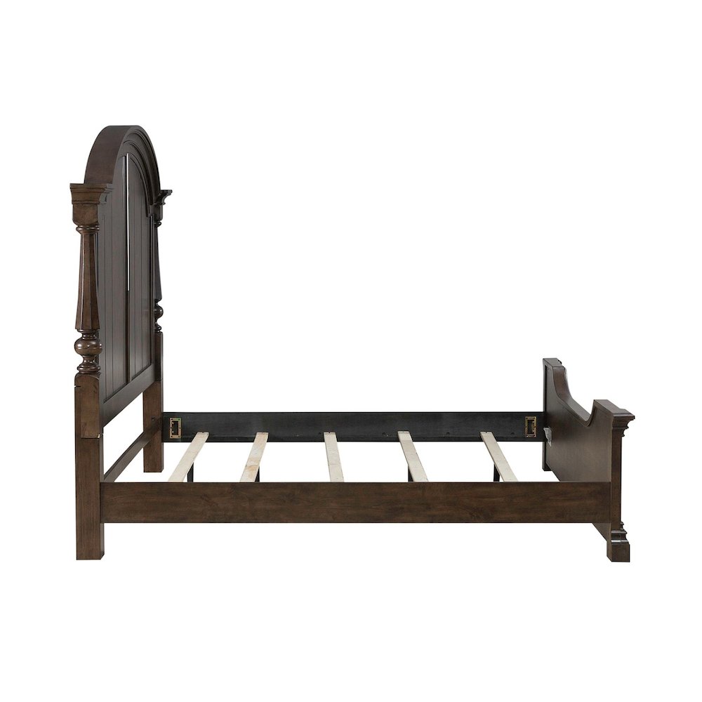 Arden Road California King Poster Bed Frame - Satin Cherry