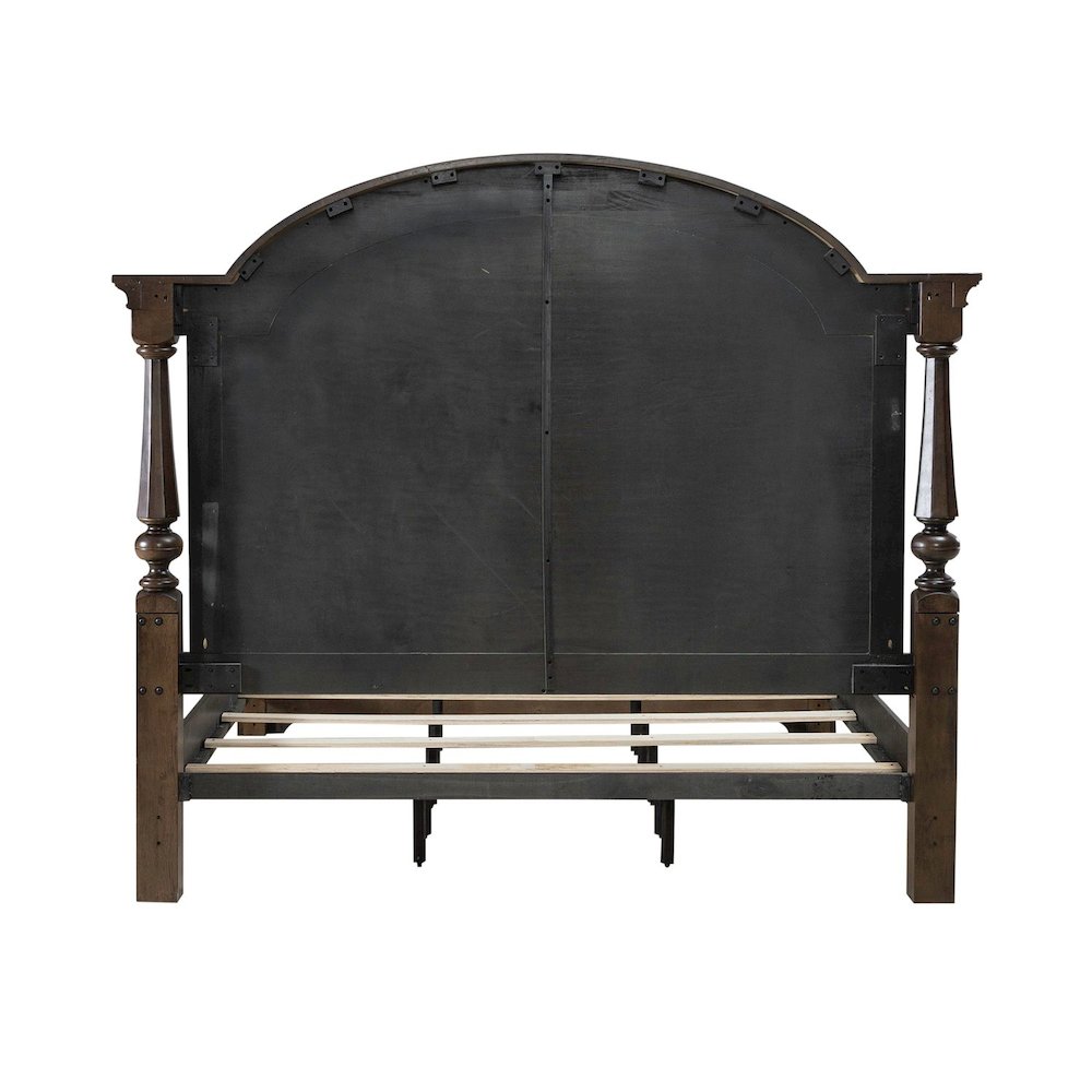 Arden Road California King Poster Bed Frame - Satin Cherry
