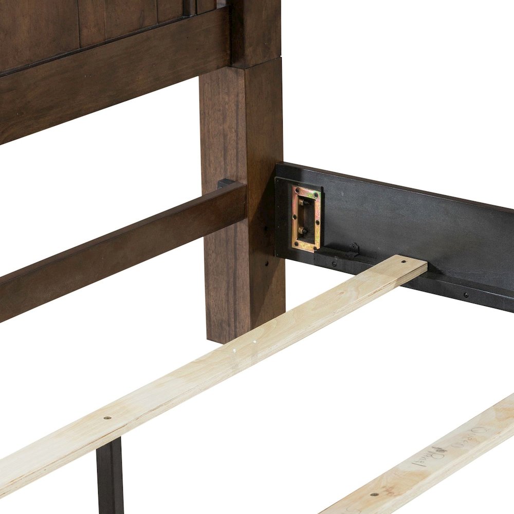 Arden Road California King Poster Bed Frame - Satin Cherry