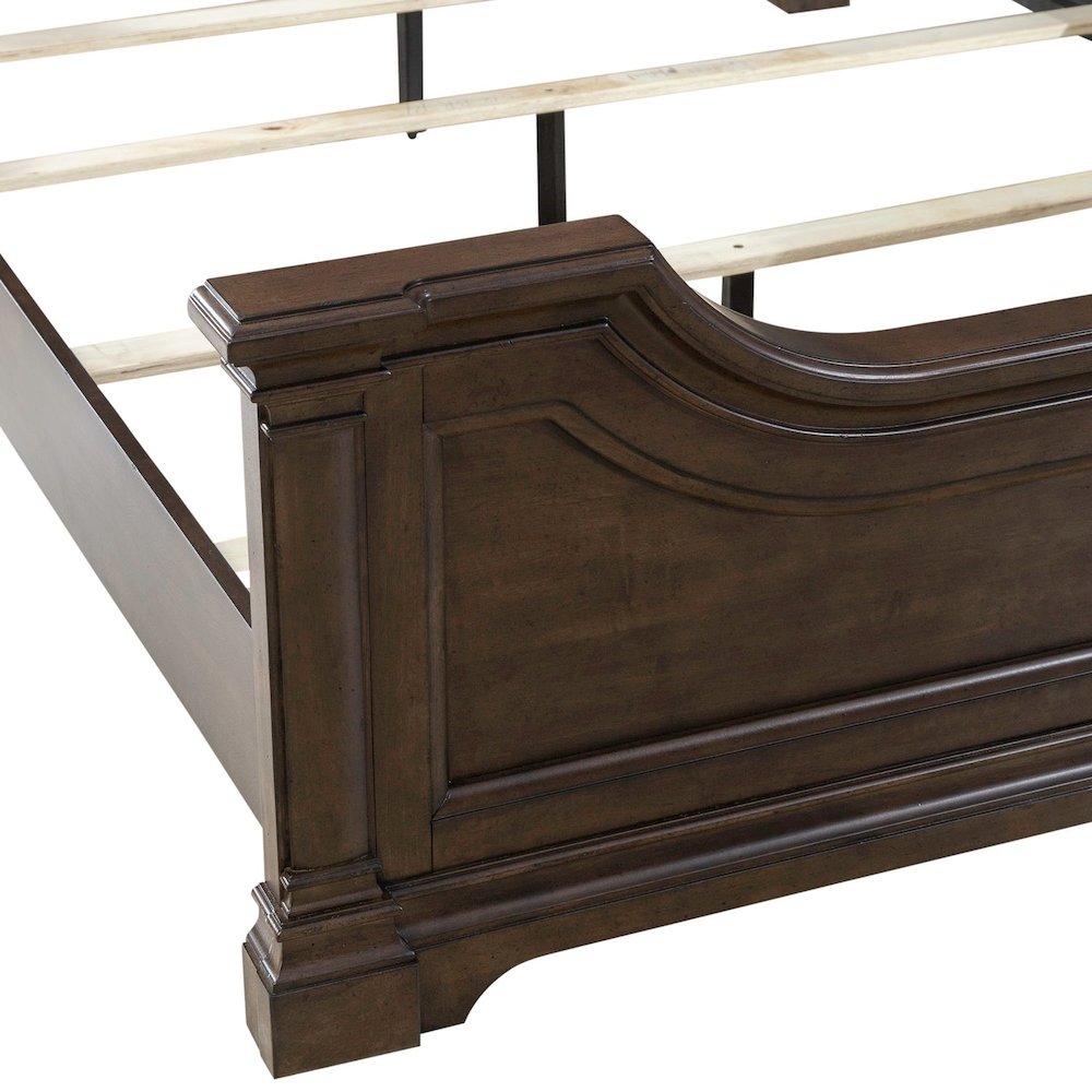 Arden Road California King Poster Bed Frame - Satin Cherry