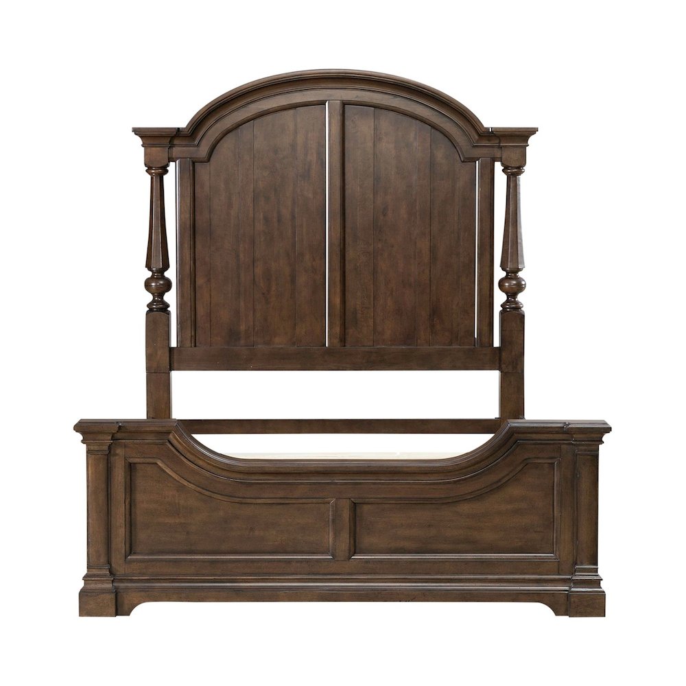 Arden Road Queen Poster Bed Frame - Satin Cherry