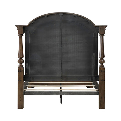 Arden Road Queen Poster Bed Frame - Satin Cherry