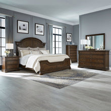 Bedroom Set - Queen Poster Bed, Dresser & Mirror, Chest, Charging Nightstand