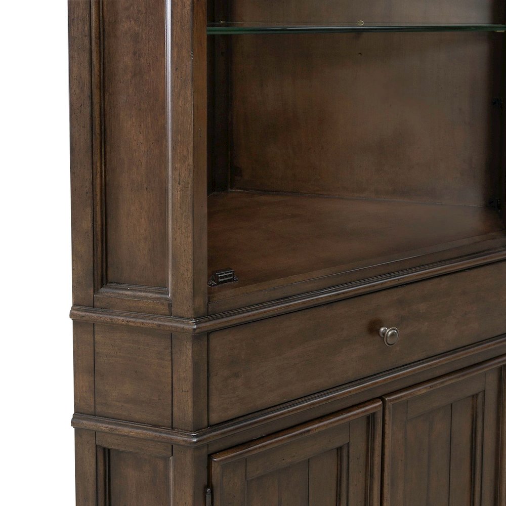Arden Road Dining Room Corner Cabinet Display - Satin Cherry