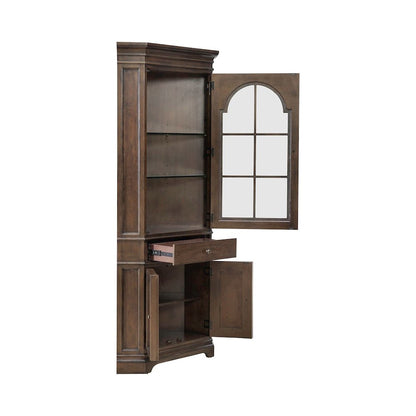 Arden Road Dining Room Corner Cabinet Display - Satin Cherry