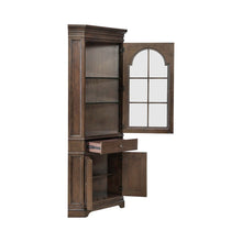 Arden Road Dining Room Corner Cabinet Display - Satin Cherry