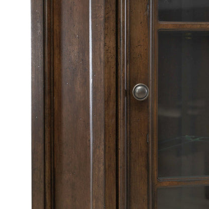 Arden Road Dining Room Corner Cabinet Display - Satin Cherry