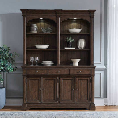 Arden Road Dining Room Hutch & Buffet  - Satin Cherry