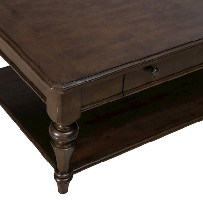 Arden Road Living Room Rectangular Cocktail Table  - Satin Cherry