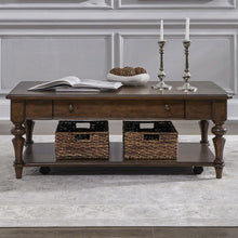 Arden Road Living Room Rectangular Cocktail Table  - Satin Cherry