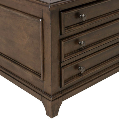 Arden Road Living Room Square Collector Cocktail Table  - Satin Cherry