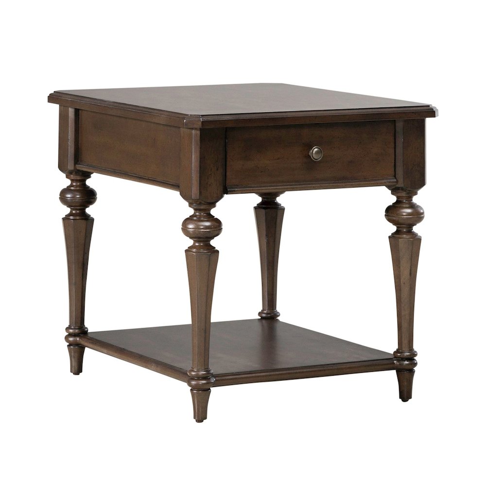 Arden Road Living Room Drawer End Table  - Satin Cherry